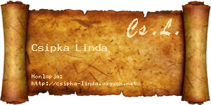 Csipka Linda névjegykártya